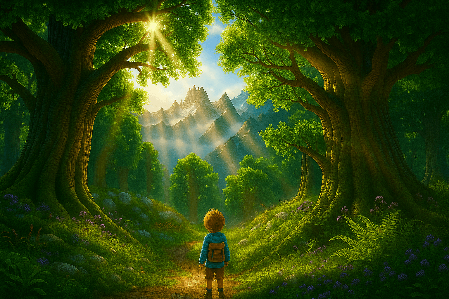 Fantasy forest background